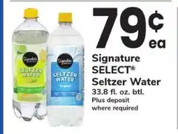 Safeway Signature SELECT Seltzer Water offer