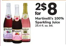 Safeway Martinelli's 100% Sparkling Juice offer