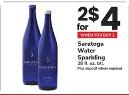 Safeway Saratoga Water Sparkling offer