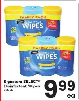 Safeway Signature SELECT Disinfectant Wipes offer