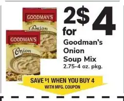 Safeway Goodman's Onion Soup Mix offer