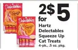 Safeway Hartz Delectables Squeeze Up Cat Treats offer