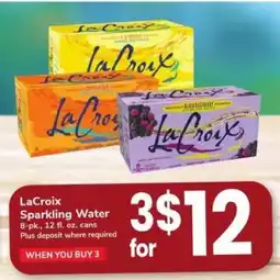 Safeway LaCroix Sparkling Water offer
