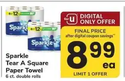 Safeway Sparkle Tear A Square Paper Towel offer