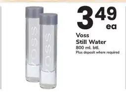 Safeway Voss Still Water offer