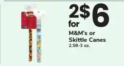 Safeway M&M's or Skittle Canes offer
