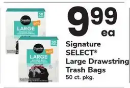 Safeway Signature SELECT Large Drawstring Trash Bags offer