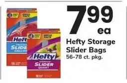 Safeway Hefty Storage Slider Bags offer