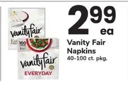 Safeway Vanity Fair Napkins offer