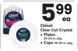 Safeway Chinet Clear Cut Crystal offer