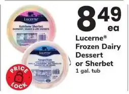 Safeway Lucerne Frozen Dairy Dessert or Sherbet offer