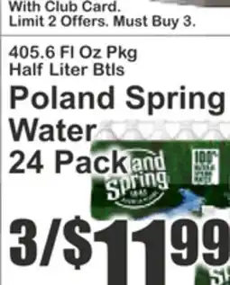 Food Universe Poland Spring Water offer