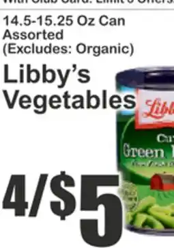 Food Universe Libby's Vegetables offer