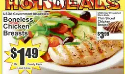 Food Universe USDA Government Inspected Boneless Chicken Breasts offer