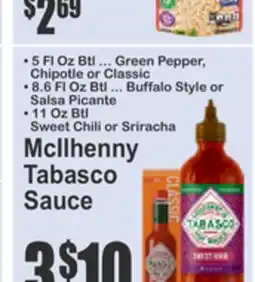 Food Universe McIlhenny Tabasco Sauce offer