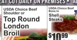 Food Universe USDA Choice Beef Shoulder or Top Round London Broil offer