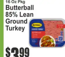Food Universe Butterball 85% Lean Ground Turkey offer