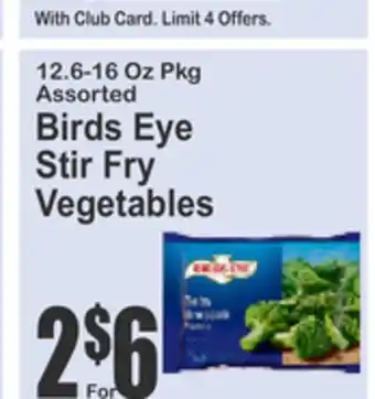 Food Universe Birds Eye Stir Fry Vegetables offer