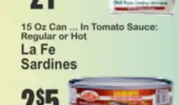 Food Universe La Fe Sardines offer
