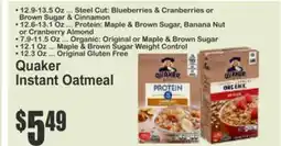 Food Universe Quaker Instant Oatmeal offer