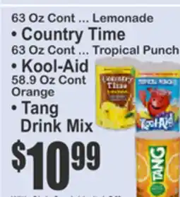 Food Universe • Country Time Lemonade • Kool-Aid Orange • Tang Drink Mix offer