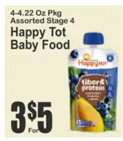 Almonte's Food Dynasty Marketplace Assorted Stage 4 Happy Tot Baby Food offer