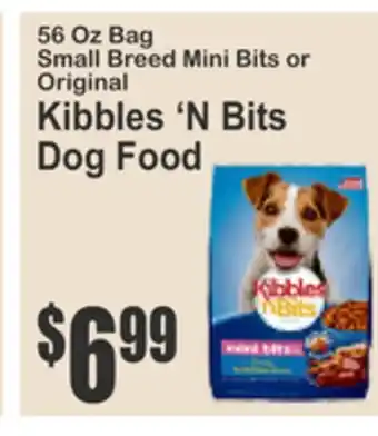 Almonte's Food Dynasty Marketplace 56 Oz Bag Small Breed Mini Bits or Original Kibbles 'N Bits Dog Food offer