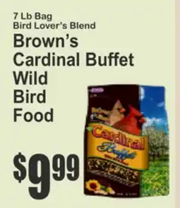 Almonte's Food Dynasty Marketplace Brown's Cardinal Buffet Wild Bird Food offer