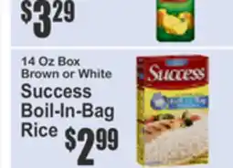 Almonte's Food Dynasty Marketplace 14 Oz Box Brown or White Success Boil-In-Bag Rice offer