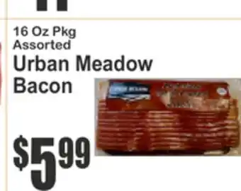 Almonte's Food Dynasty Marketplace 16 Oz Pkg Assorted Urban Meadow Bacon offer
