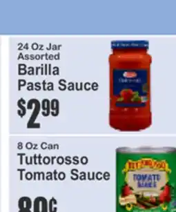 Almonte's Food Dynasty Marketplace 24 Oz Jar Assorted Barilla Pasta Sauce offer