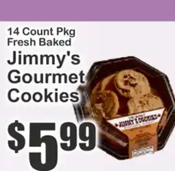 The Food Emporium 14 Count Pkg Fresh Baked Jimmy's Gourmet Cookies offer