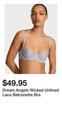 Victoria's Secret Dream Angels Wicked Unlined Lace Balconette Bra offer