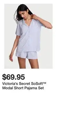 Victoria's Secret Victoria's Secret SoSoft Modal Short Pajama Set offer