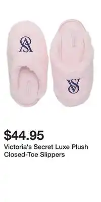 Victoria's Secret Victoria's Secret Luxe Plush Closed-Toe Slippers offer