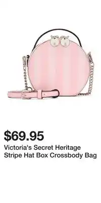 Victoria's Secret Victoria's Secret Heritage Stripe Hat Box Crossbody Bag offer