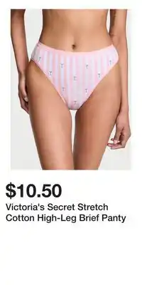 Victoria's Secret Victoria's Secret Stretch Cotton High-Leg Brief Panty offer