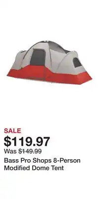 Cabela's Bass Pro Shops 8-Person Modified Dome Tent offer