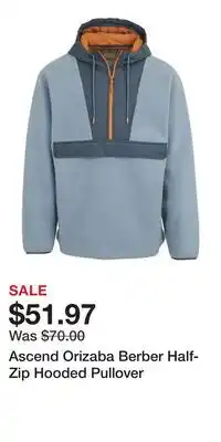 Cabela's Ascend Orizaba Berber Half-Zip Hooded Pullover offer