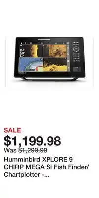 Cabela's Humminbird XPLORE 9 CHIRP MEGA SI Fish Finder/Chartplotter - Control Head Only offer