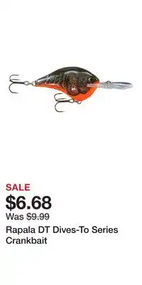 Cabela's Rapala DT Dives-To Series Crankbait offer