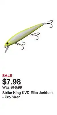 Cabela's Strike King KVD Elite Jerkbait - Pro Siren offer