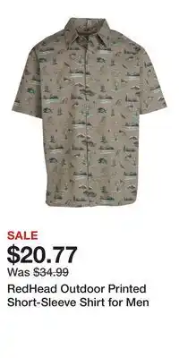 Cabela's RedHead Outdoor Printed Short-Sleeve Shirt for Men offer