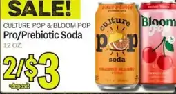 Meijer Culture pop & bloom pop culture pro/prebiotic soda offer