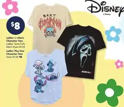 Family Dollar Ladies' or Men's Character Tees offer