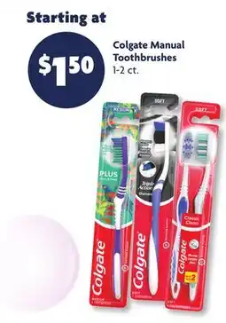 Family Dollar Colgate Manual Toothbrushes offer