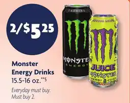 Family Dollar Monster Energy Drinks offer