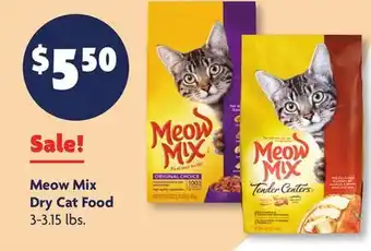 Family Dollar Meow Mix Dry Cat Food offer