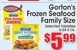 Supremo Foods Inc Gorton's Frozen Seafood Family Size offer