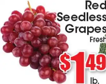 Supremo Foods Inc Red Seedless Grapes offer
